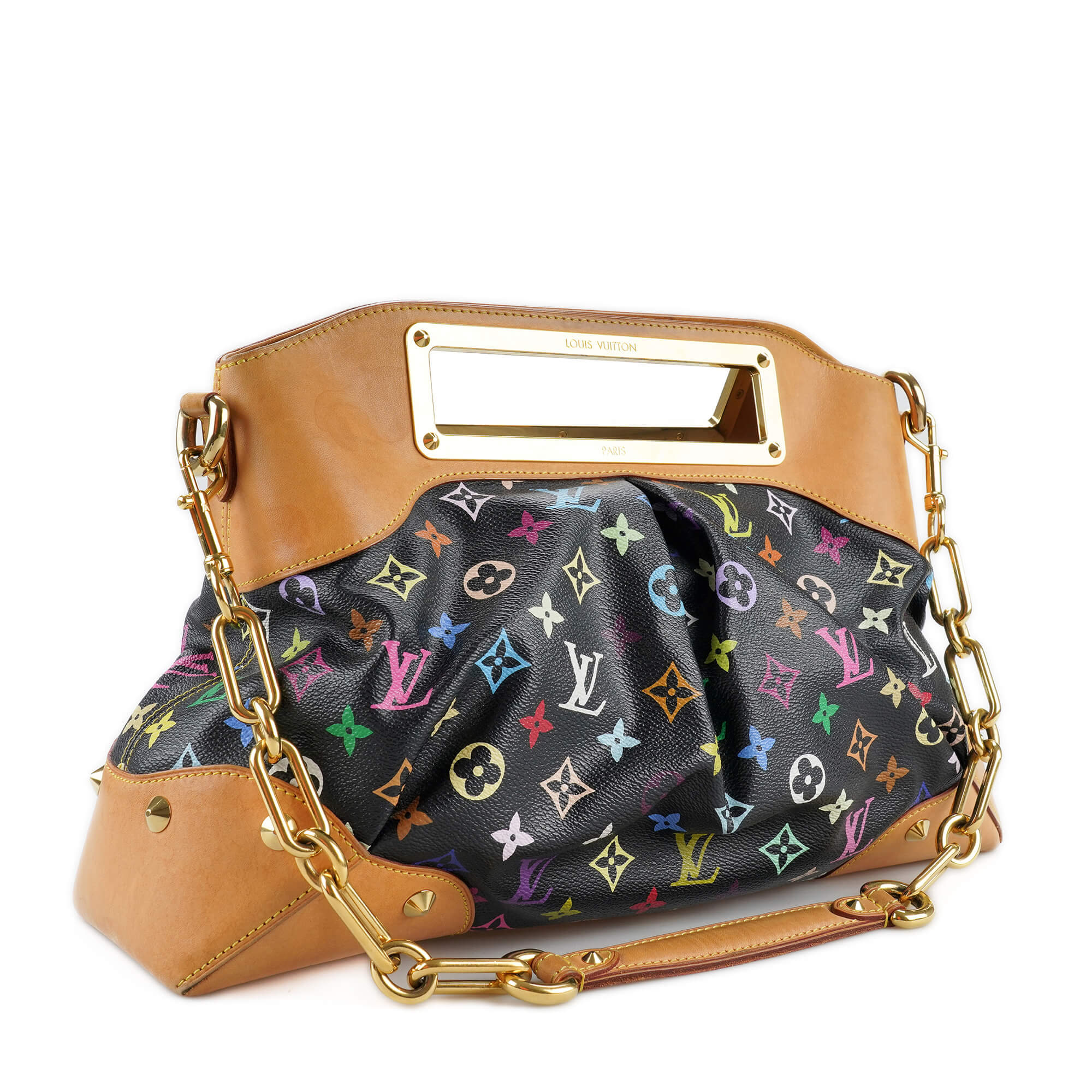 Louis Vuitton - Black Multicolor Monogram Canvas Judy MM Bag